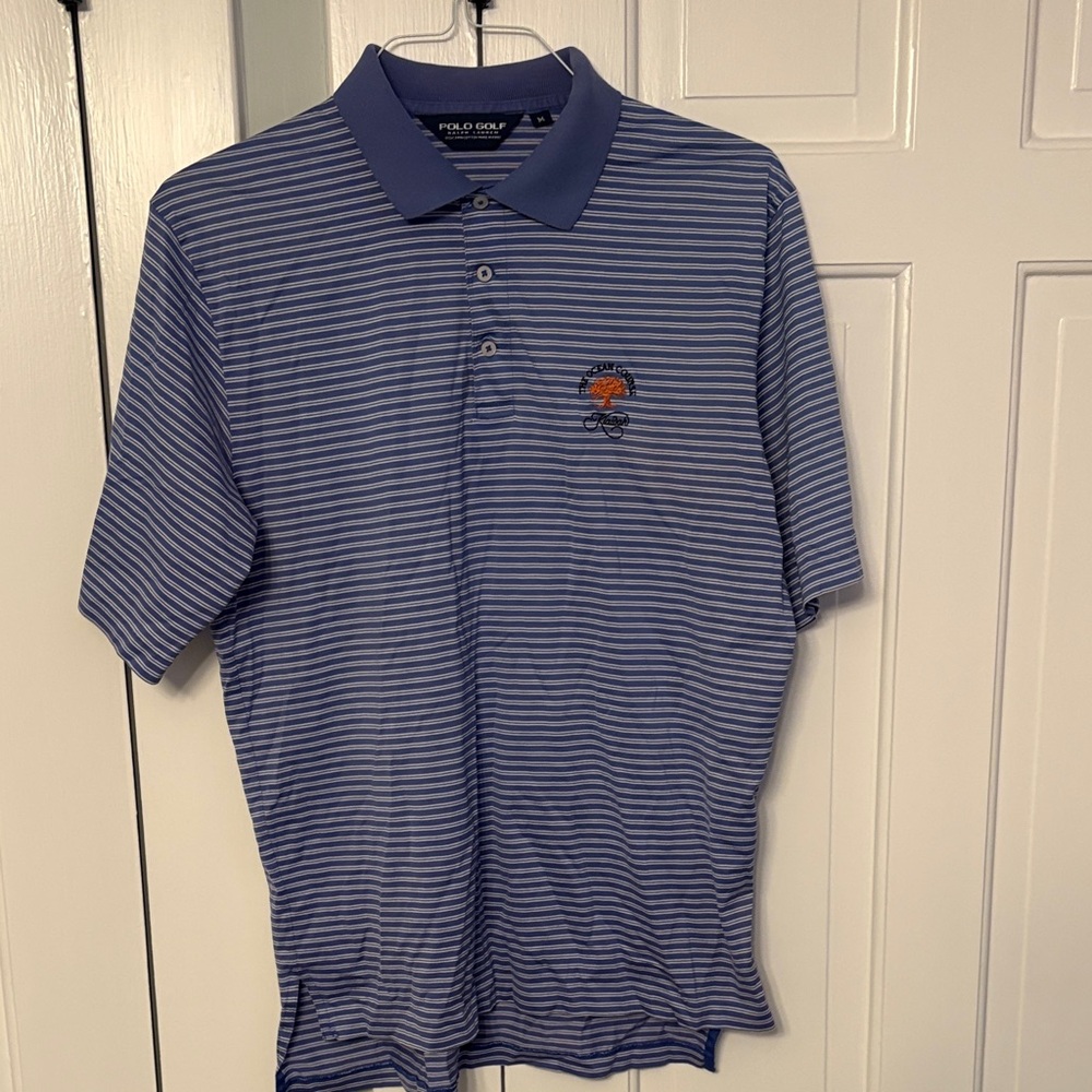 Polo by Ralph Lauren Blue and White Kiawah Ocean Course